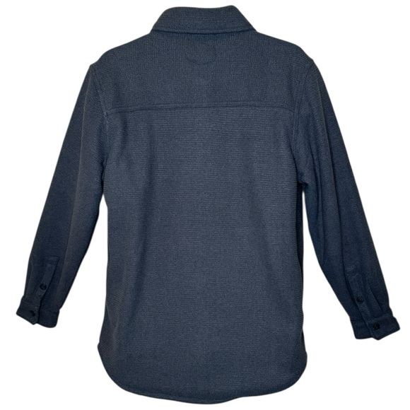 Freedom Foundry Men’s Textured Fleece Shirt Jacket M Button-Front Lined Gray NWT - Picture 2 of 8